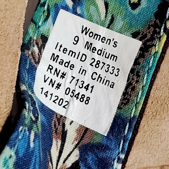 LL Bean Women's Brown Nylon Slip On Thong Flip Flop Sandals Size 9 Medium. - Picture 12 of 12